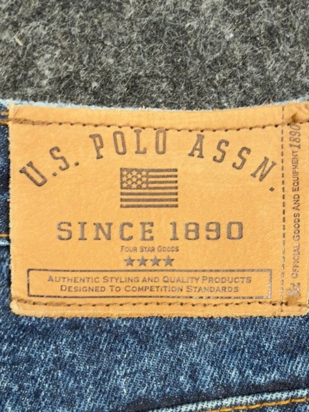 U.S. Polo Assn Carpenter Jeans Boys 16 Blue Cotton Easy Fit Regular Leg NWT
